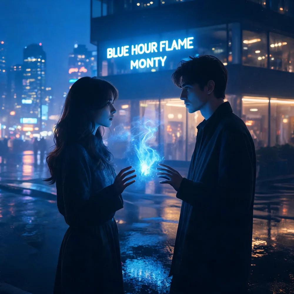 Blue Hour Flame